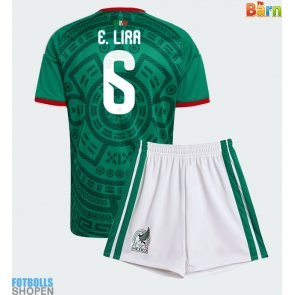 Billiga Mexiko Erik Lira #6 Hemmatröja Barn VM 2026 Kortärmad (+ Korta byxor)